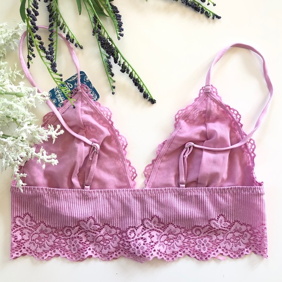 NWT Free People Caroline Euphoric Lilac Bralette - Picture 6 of 7